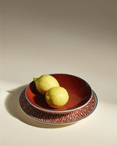 Assiette creuse Sarah - Carmin design moderne Maison Sarah Lavoine Carmin Céramique   4