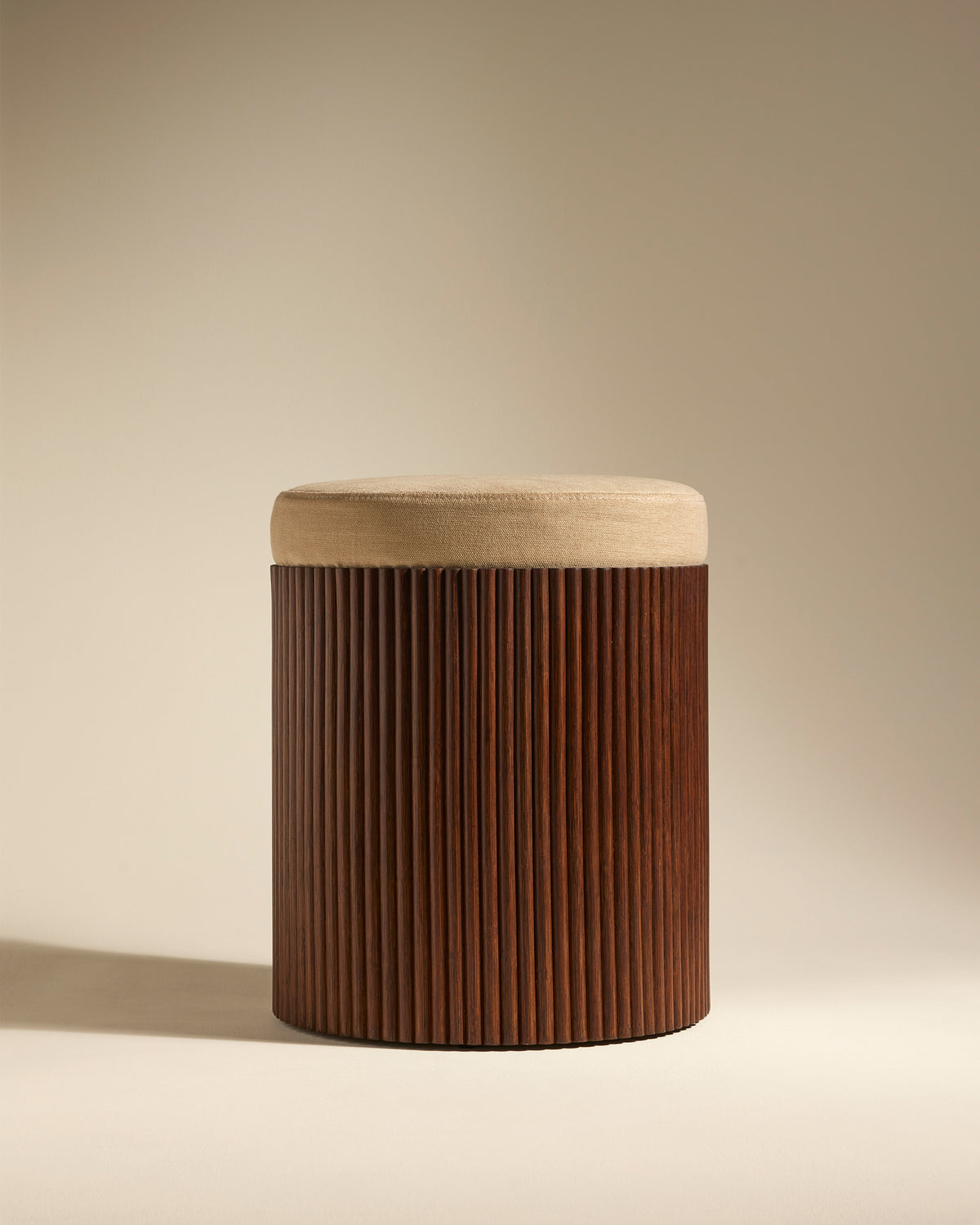 Riviera Pouf - Beige design Maison Sarah Lavoine Beige Rattan 45 cm 1