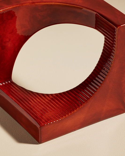Serre-livre union - Ecorce design Maison Sarah Lavoine Noisette Céramique  15.5 cm 16 cm 3