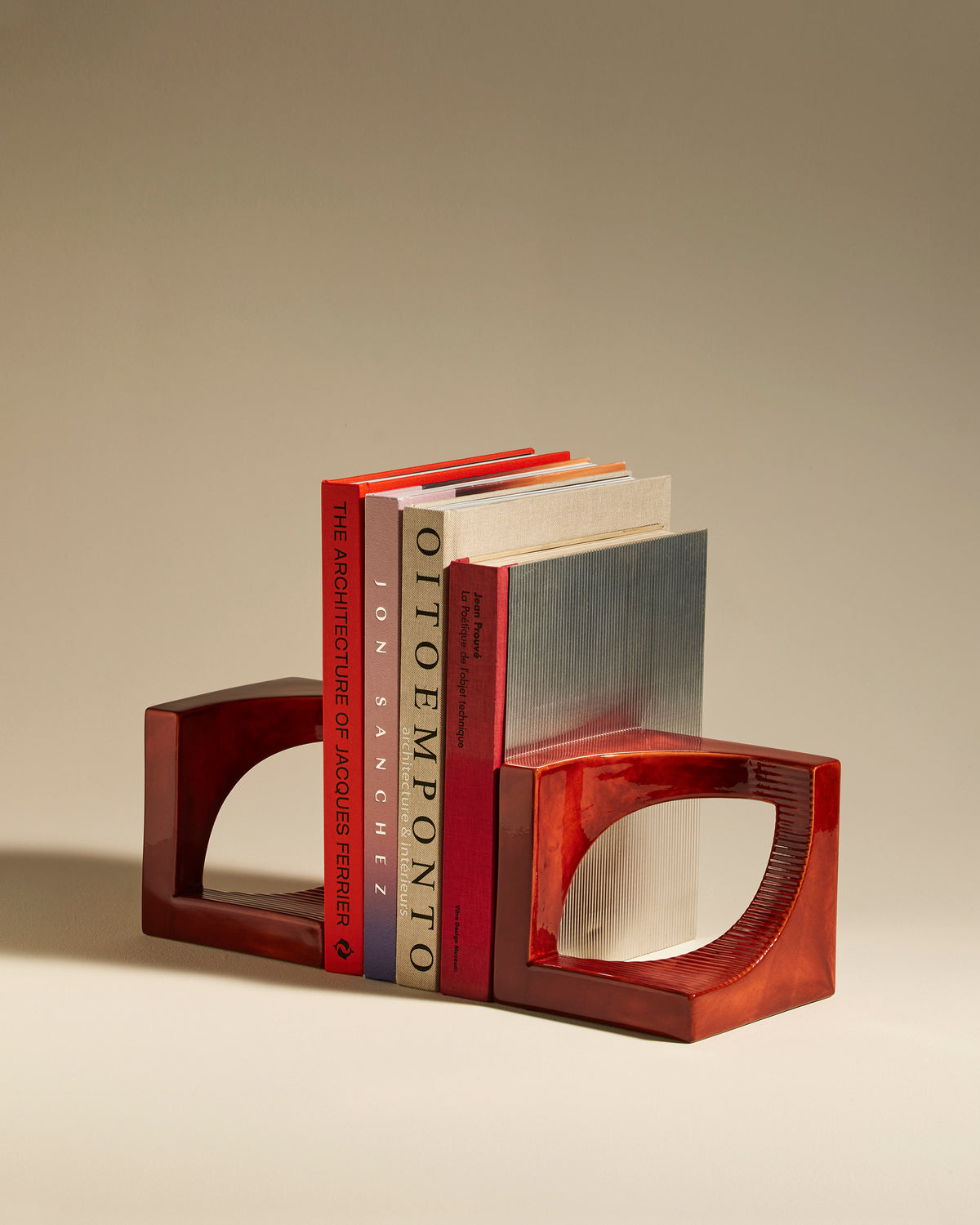 Serre-livre union - Ecorce design Maison Sarah Lavoine Noisette Céramique  15.5 cm 16 cm 5
