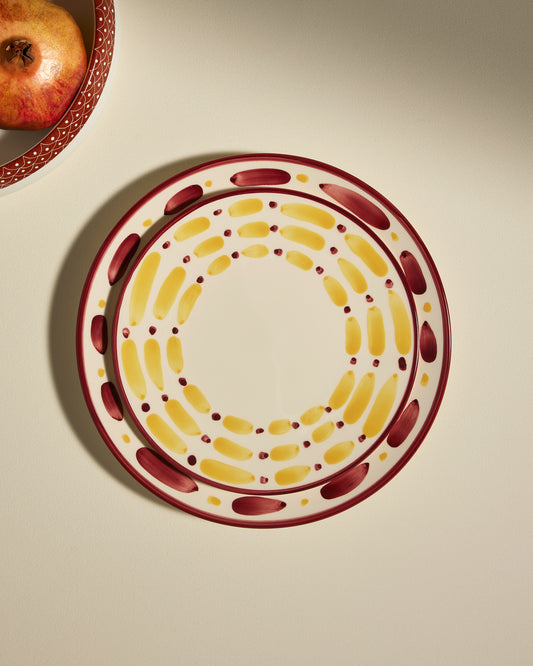 Assiette à dessert Aura - Carmin design Maison Sarah Lavoine Carmin Céramique    4