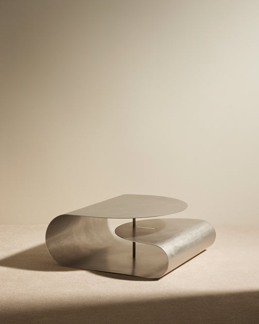 Table basse Gégé - Inox brossé design Maison Sarah Lavoine Inox brossé Inox brossé 90 cm 35 cm 1
