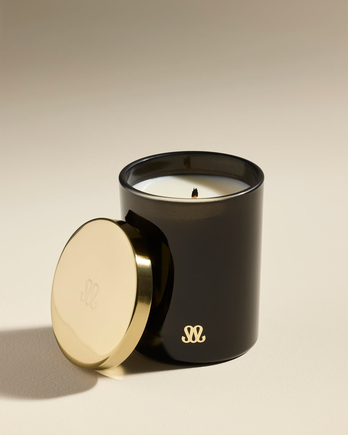Stella Candle - Black Glass / Wax 1 - Design Decoration