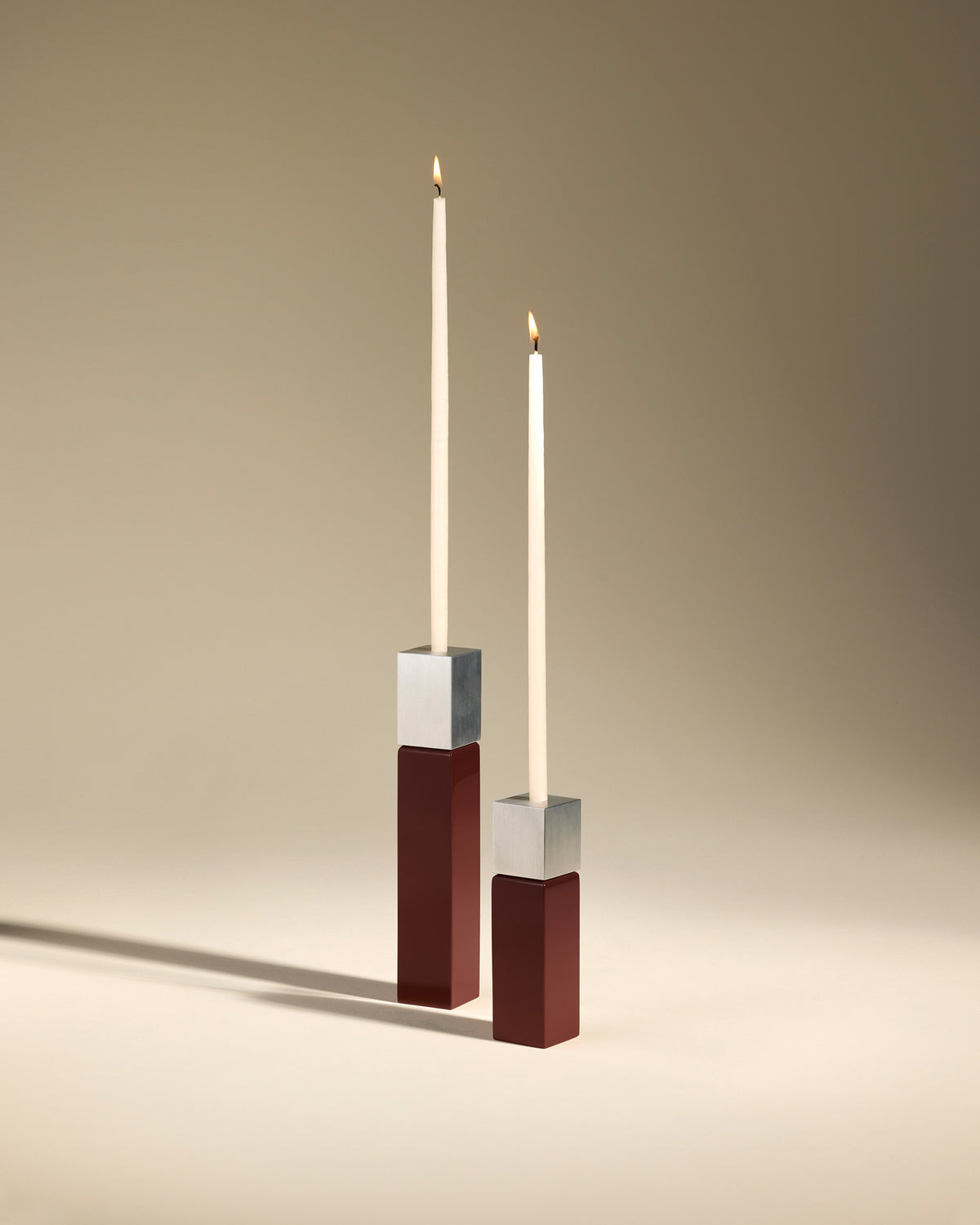 Bougeoir Oscar - Carmin  2 - Décoration Design