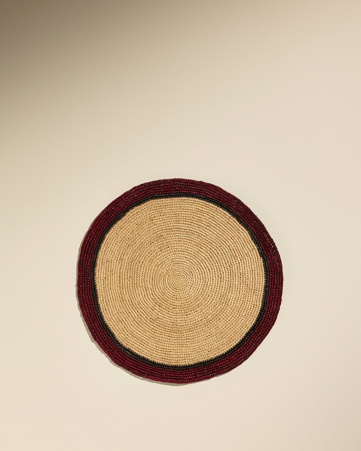 Globe placemat - Natural/Natural Carmine 1 - Design Decoration