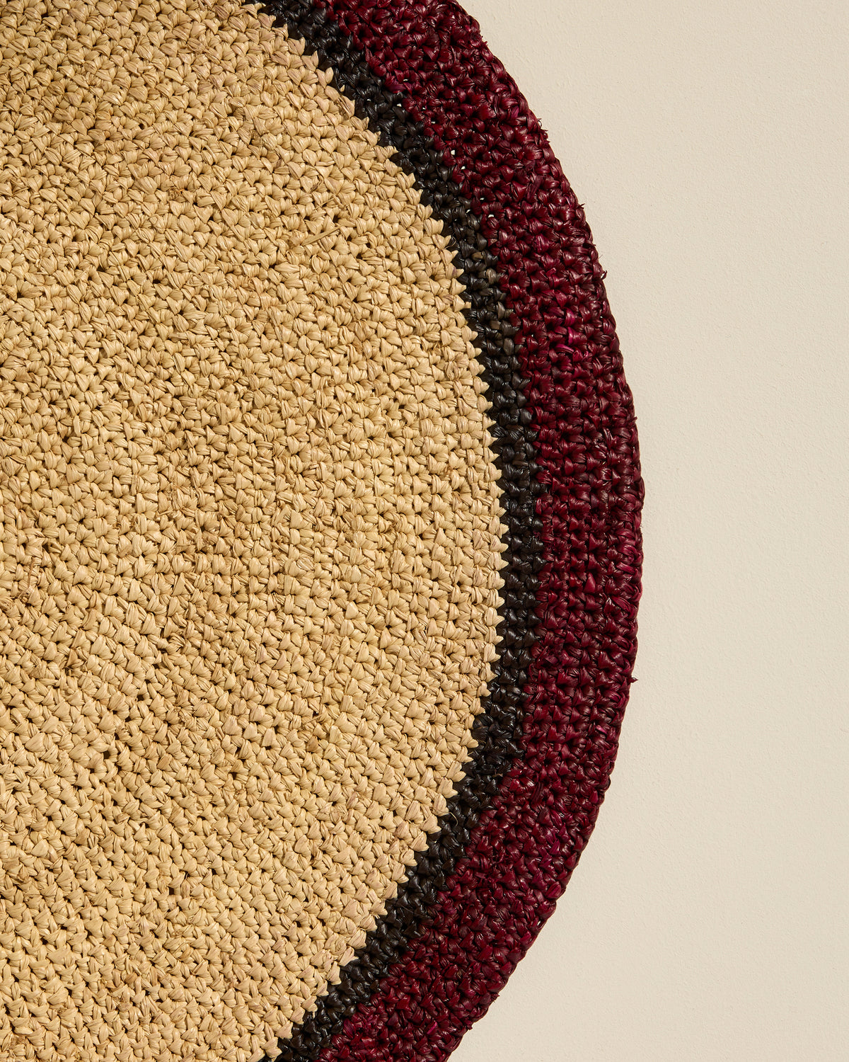 Globe placemat - Natural/Carmine 4 - Design Decoration