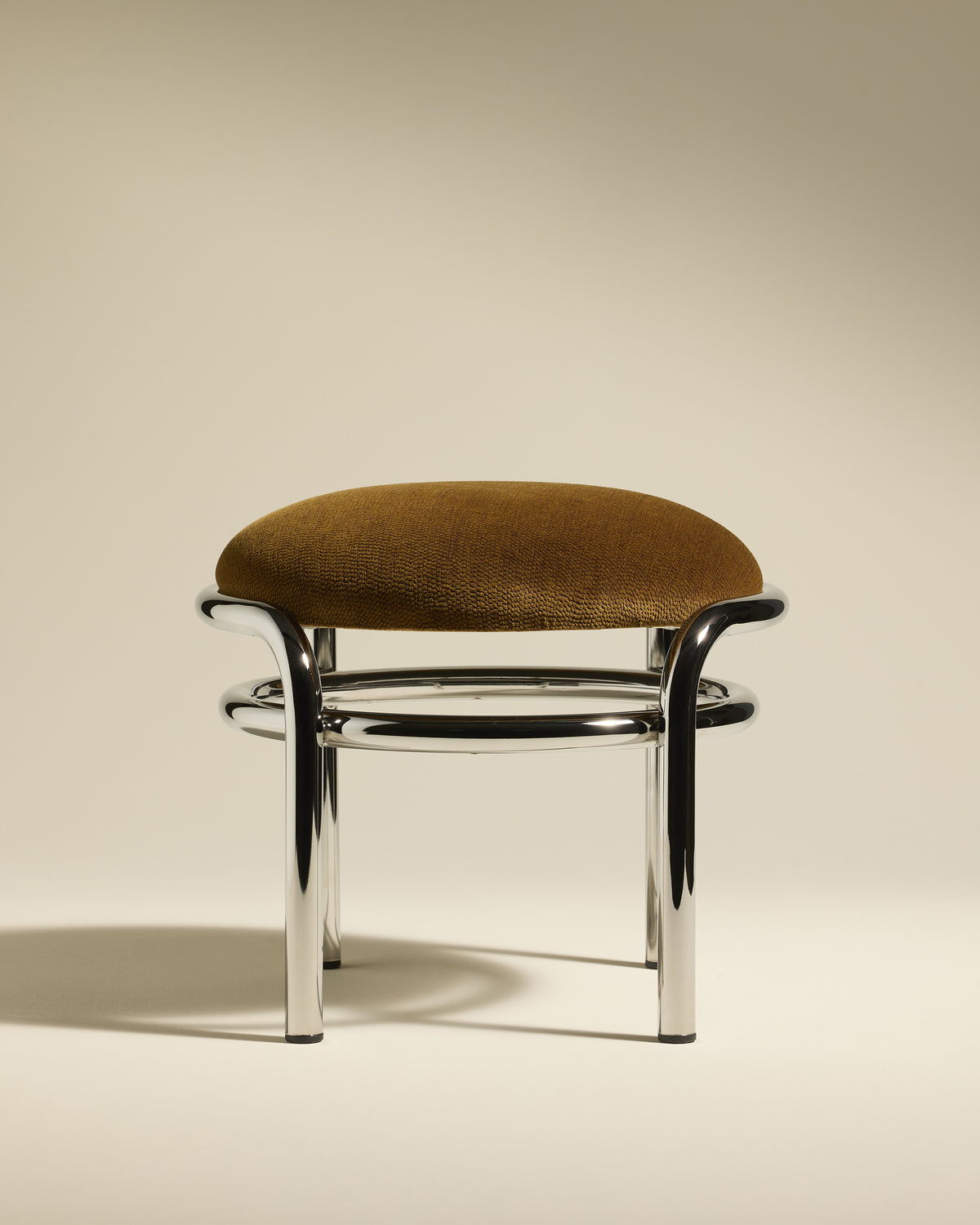 Tabouret bas Moon - Chrome
