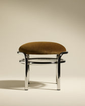 Tabouret bas Moon - Chrome