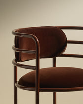 Chaise Moon - Chocolat