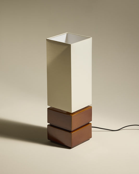 Lampe Tower - Noisette