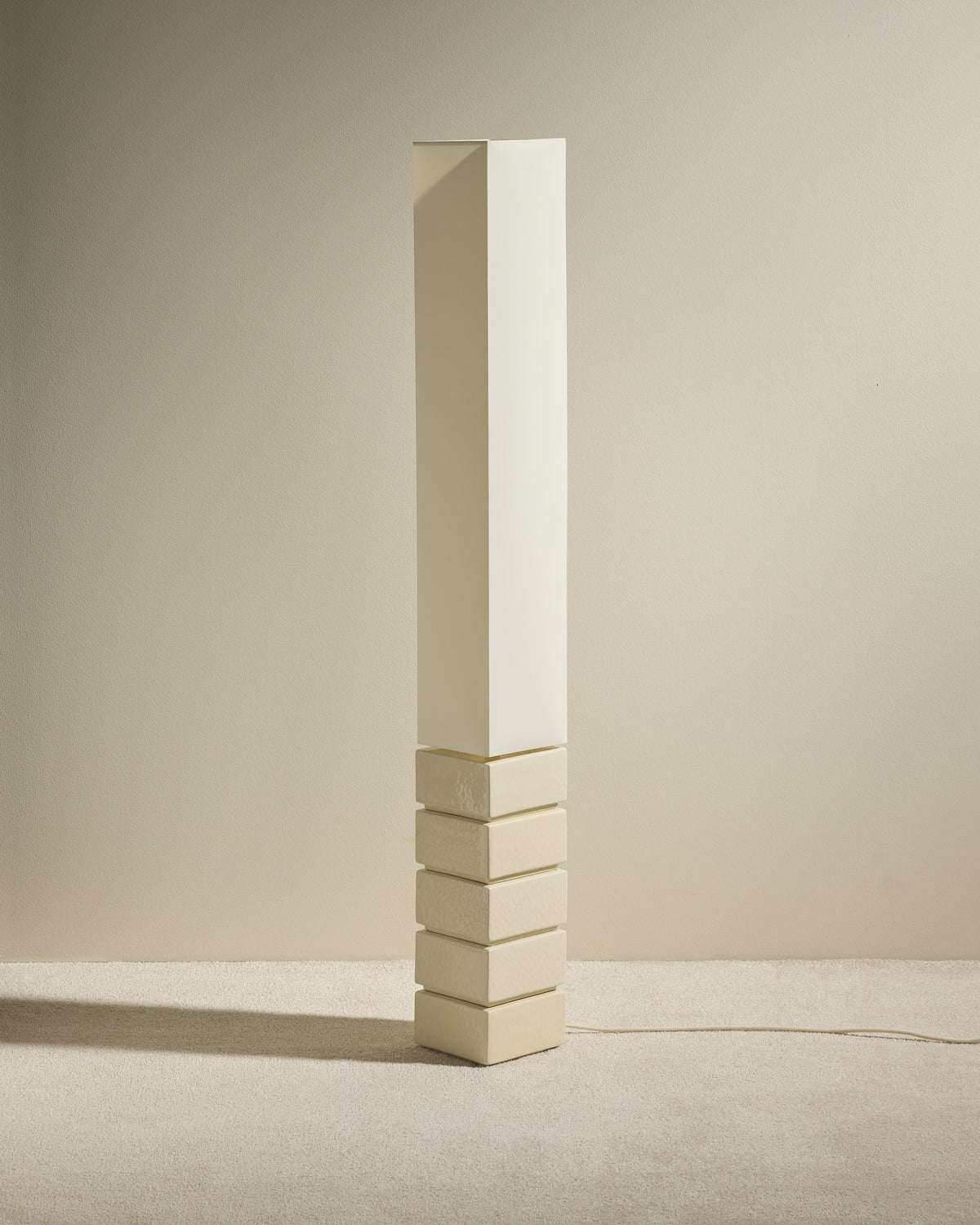 Tower Floor Lamp - Ecru
