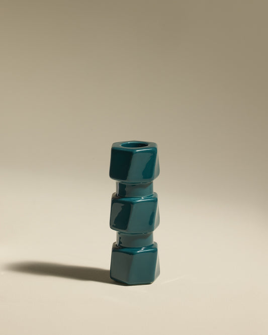 Bougeoir Colonna - Bleu Sarah