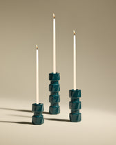 Bougeoir Colonna - Bleu Sarah
