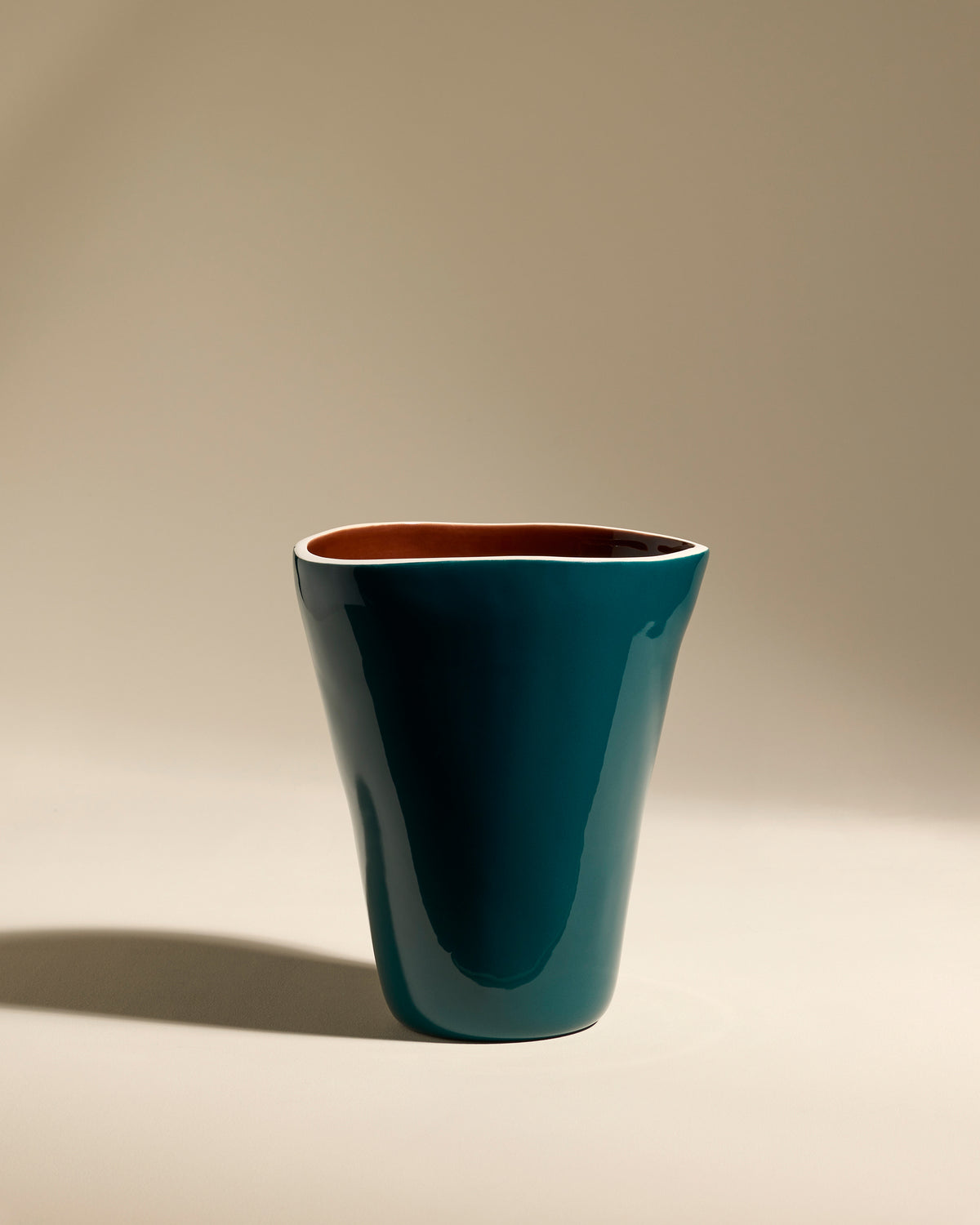 Double Jeu Vase - Sarah Blue/Chocolate