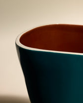 Double Jeu Vase - Sarah Blue/Chocolate