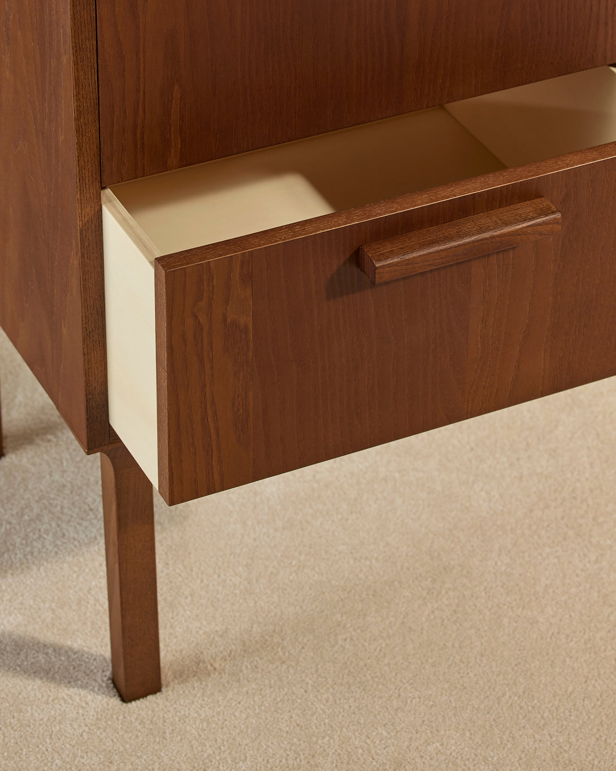 Modern Ecailles sideboard Maison Sarah Lavoine Walnut Rattan pith 160 cm 75 cm 4