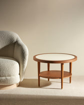 Table basse ronde Puzzle - Ecru design Maison Sarah Lavoine Ecru Chêne  40 cm 4