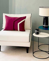 Chauffeuse Noa - Blanc / Noir design Maison Sarah Lavoine Blanc / Noir Coton 80 cm 80 cm 9
