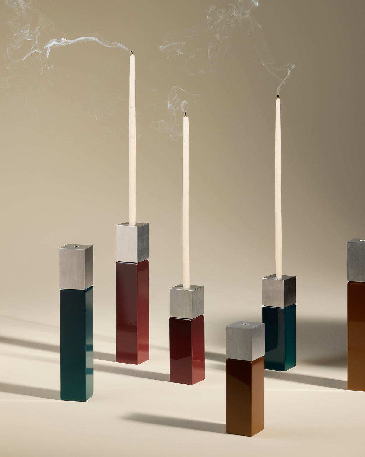 Bougeoir Oscar - Havane  5 - Décoration Design