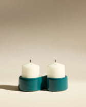 Bougeoir Toi Et Moi - Bleu Sarah  Bleu Sarah 1 - Décoration Design