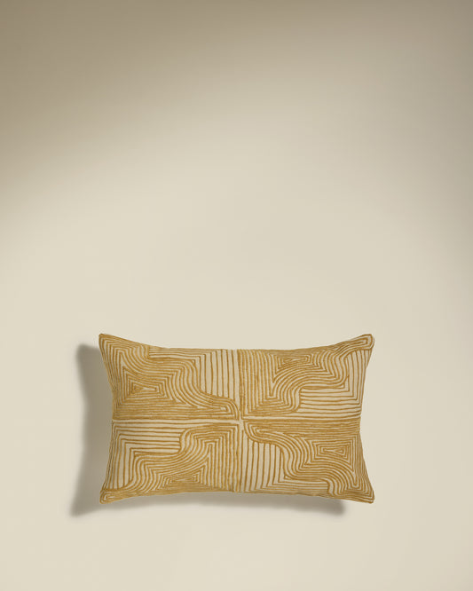 Coussin Onda  - Ocre rectangulaire