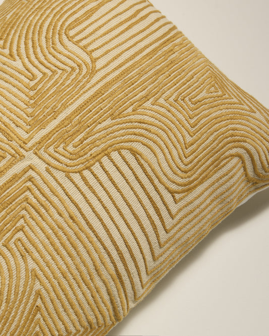 Coussin Onda  - Ocre rectangulaire
