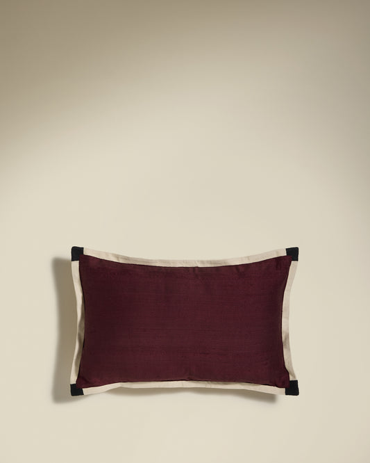 Coussin Séquence 2 en 1 - Ocre/Carmin