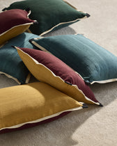 Coussin Séquence 2 en 1 - Ocre/Carmin