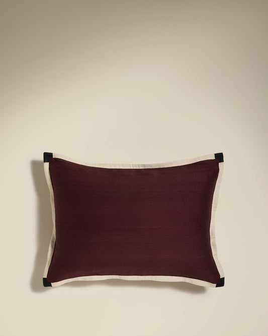 Coussin Séquence 2 en 1 - Ocre/Carmin