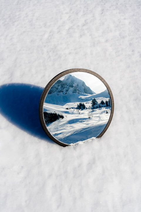Bubble Mirror - Walnut