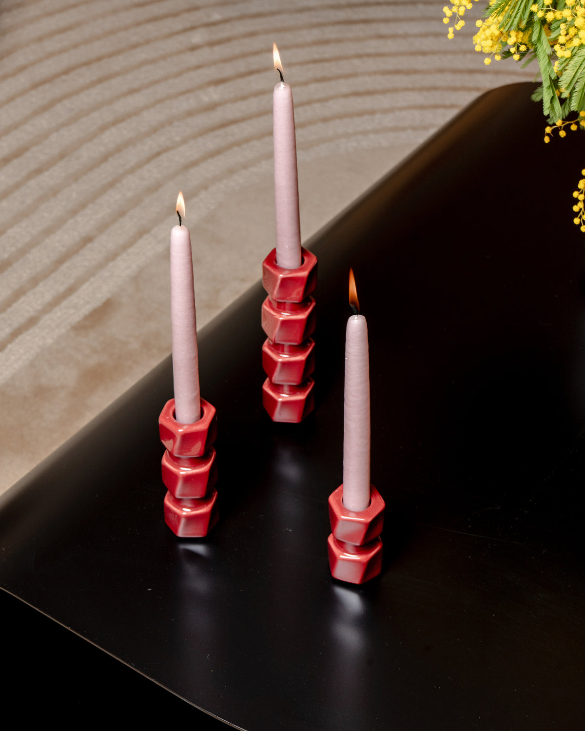 Colonna Candlestick - Carmine