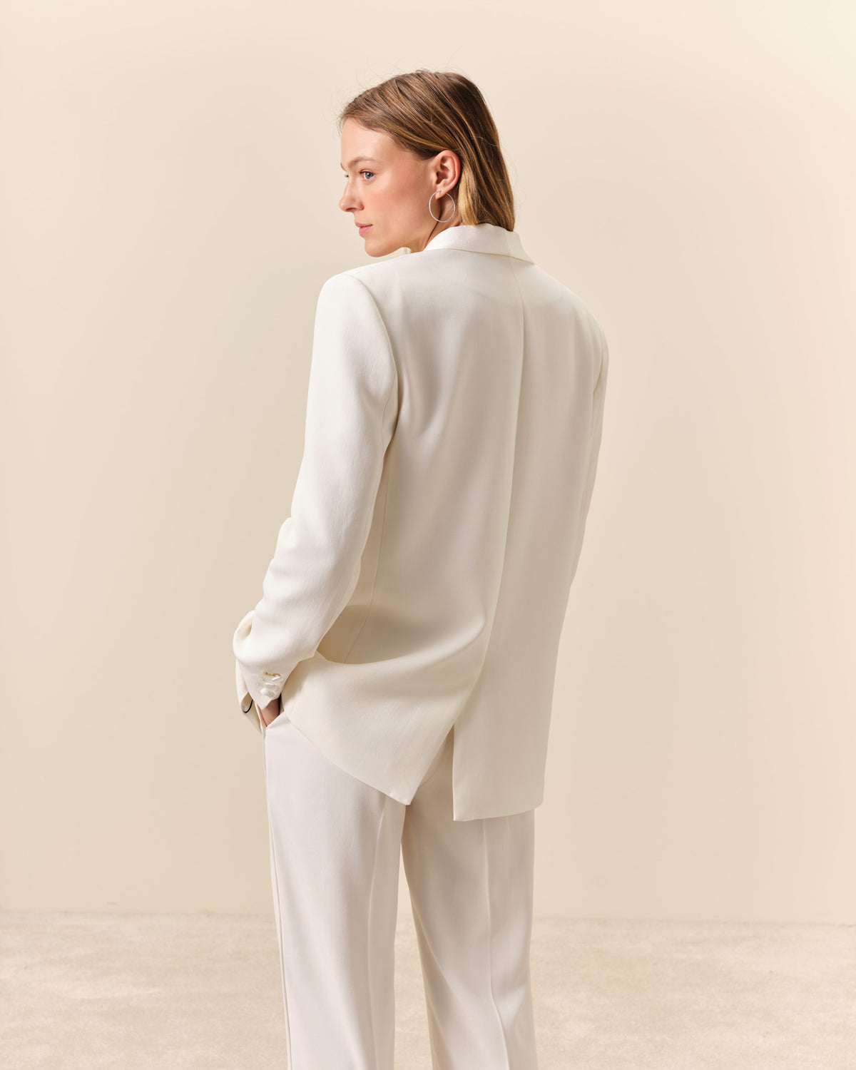 Faubourg tuxedo jacket - White
