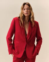 Faubourg Smoking Jacket - Red