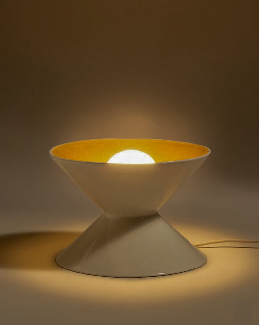 Hourglass table lamp - Fauve design Maison Sarah Lavoine Fauve Ceramic 19 cm 1
