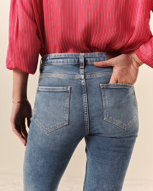 Jean flare John - Light Blue