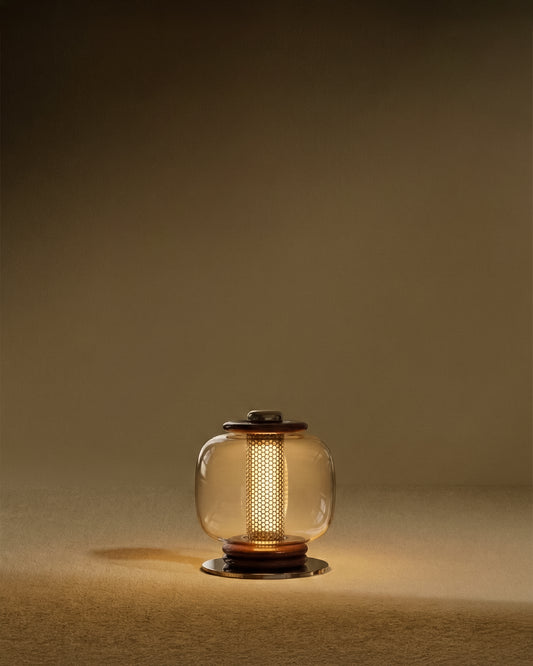Lampadaire Loulou - Aubergine design Maison Sarah Lavoine Aubergine Verre 1