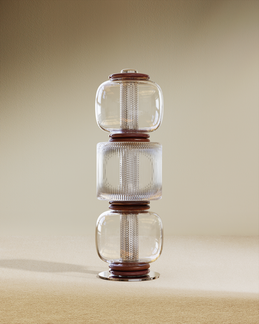Lampadaire Loulou - Aubergine design Maison Sarah Lavoine Aubergine Verre   1