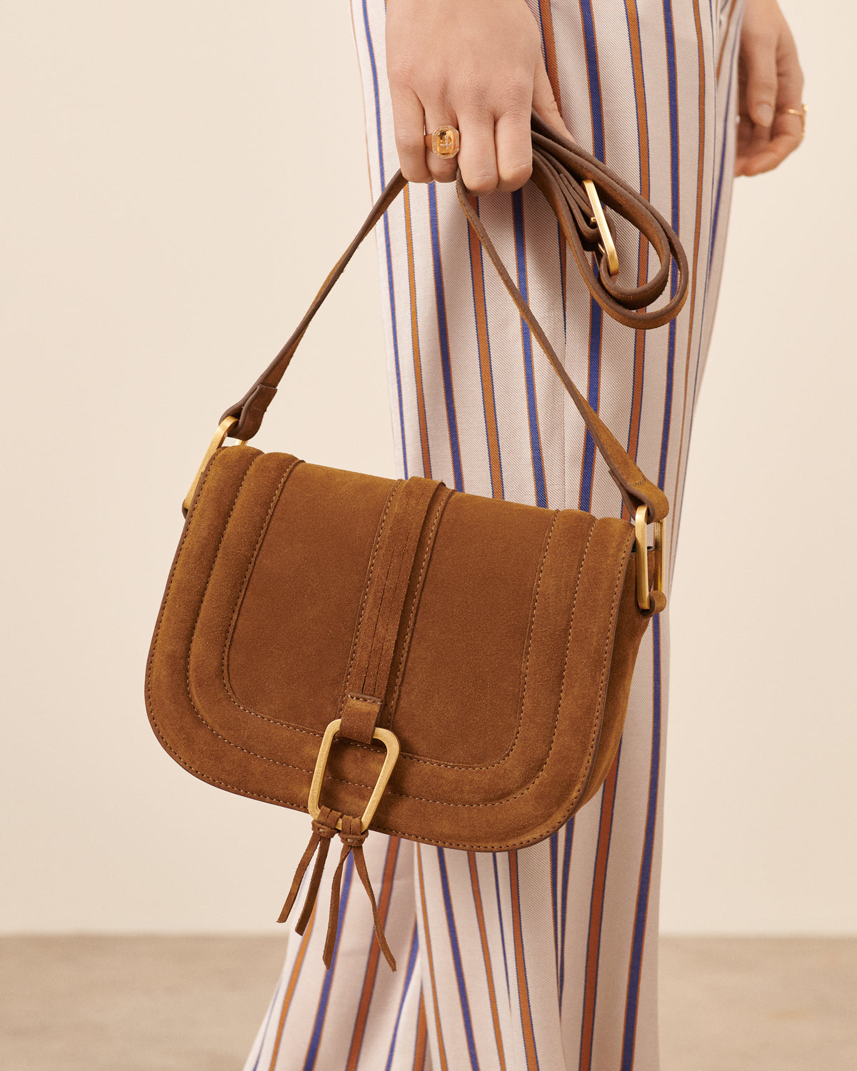 Sac Barth - Havane tendance Maison Sarah Lavoine Havane Cuir Moyen : 23 cm | Petit : 19 cm  Moyen : 16 cm | Petit : 16,5 cm  1