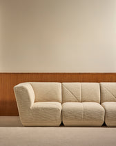 Chauffeuse d'Angle Chill - Ecru design Maison Sarah Lavoine Ecru Laine bouclée   4
