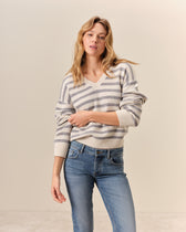 Pull Rivoli - Ecru/Gris Chiné