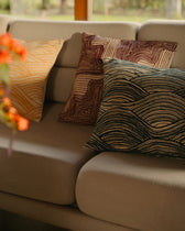 Coussin Onda  - Ocre rectangulaire