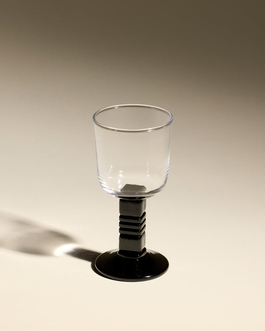Pause wine glass - Black 2 - Design Decoration